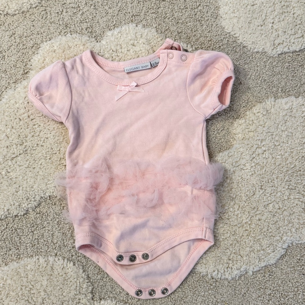 Elegant Baby Tulle Tutu Onesie - Size 6-9M